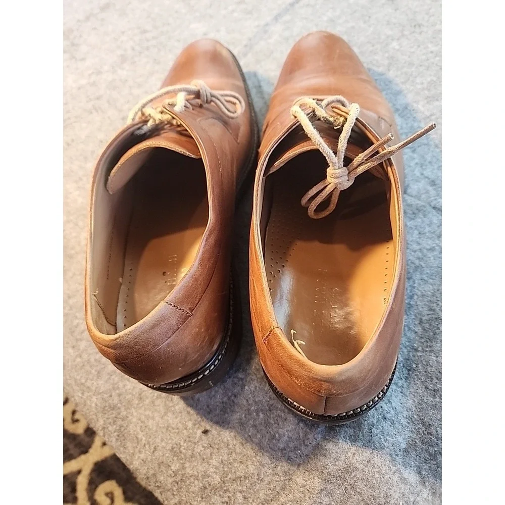 Cole Haan Grand OS Mens Brown Leather Cap Toe Oxford Dress Shoes‎